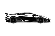 Modern Sports Car Design, an Illustration by hafijul (Thumbnail 2 of 9)