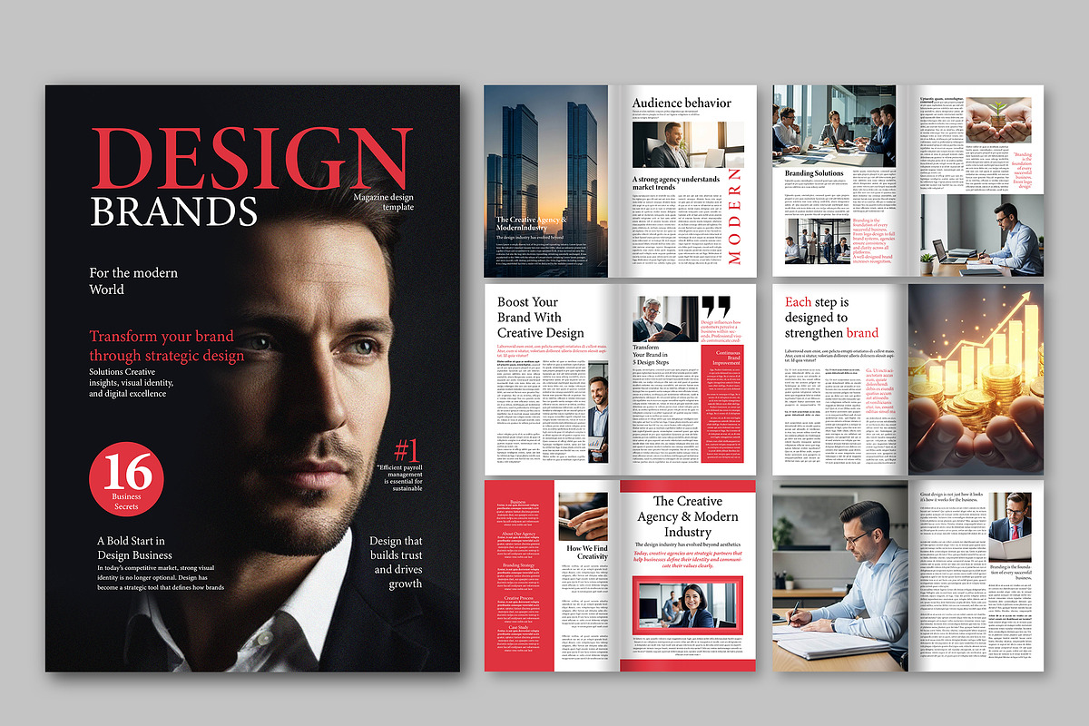 Business Agency Magazine Design, a Magazine Template by Shajib Shikder (Photo 2 of 2)