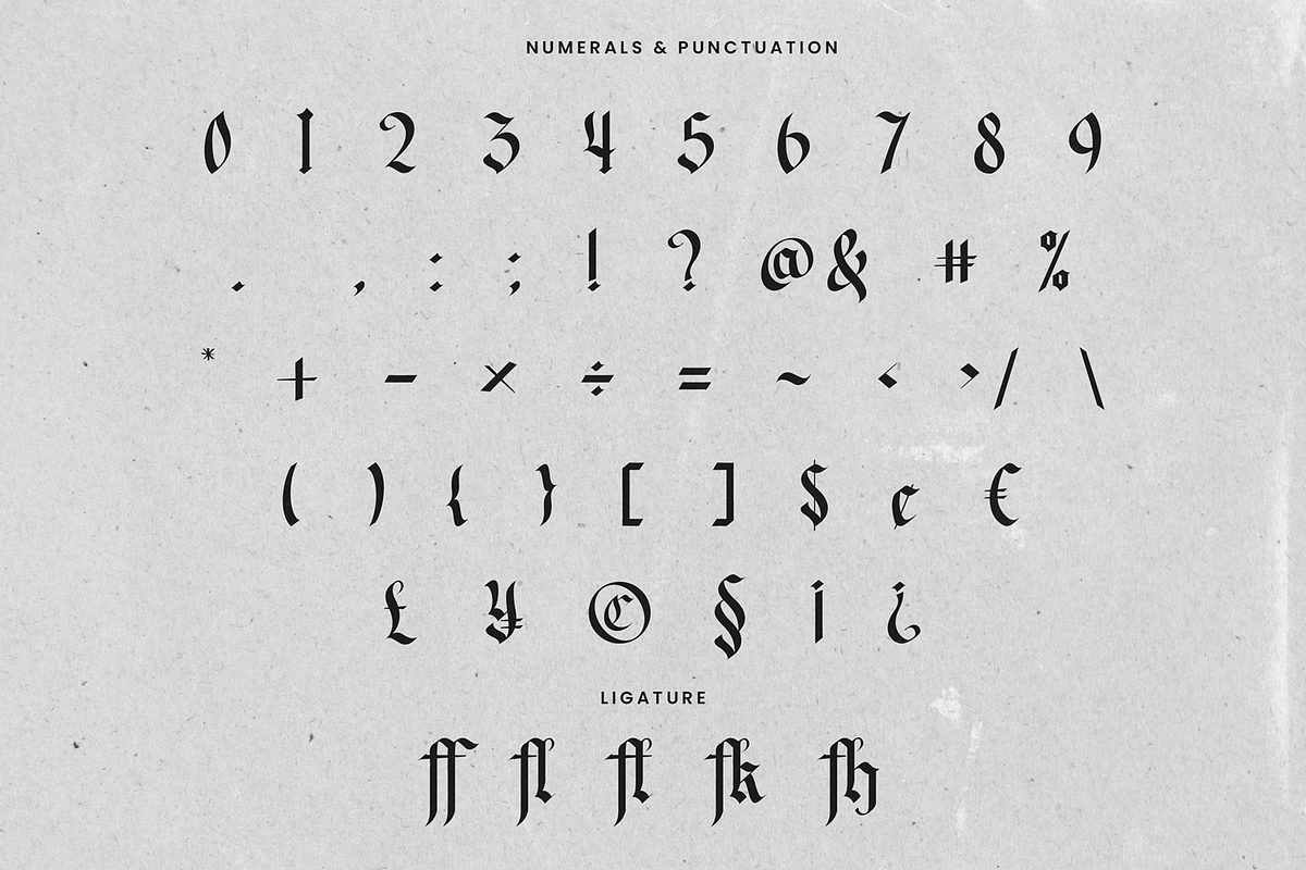Mofkala - Blackletter Font, a Blackletter Font by Randi Irvan | Rvandtype (Photo 11 of 12)