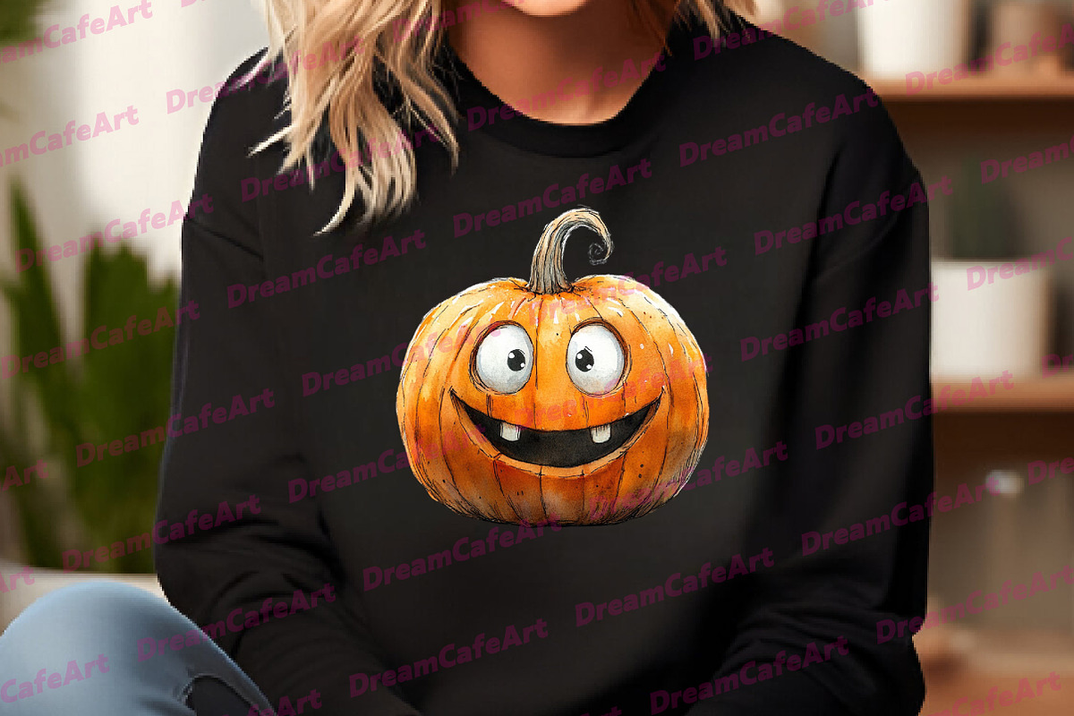 Hand Drawn Cute Halloween Clipart Bu, an Illustration by DreamCafeArt (Photo 5 of 7)