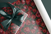 Dark floral flower pattern set, a Pattern Graphic by Dina Guiter (Thumbnail 7 of 9)