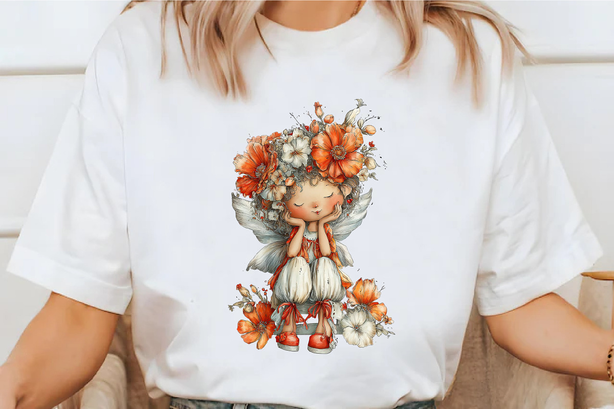 Whimsical Spring Fairy Clipart, an Illustration by designcity5 (Photo 5 of 5)