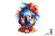 Quirky Parrot PNG Clipart Bundle, a Graphic by Clipart Bloom (Thumbnail 6 of 15)