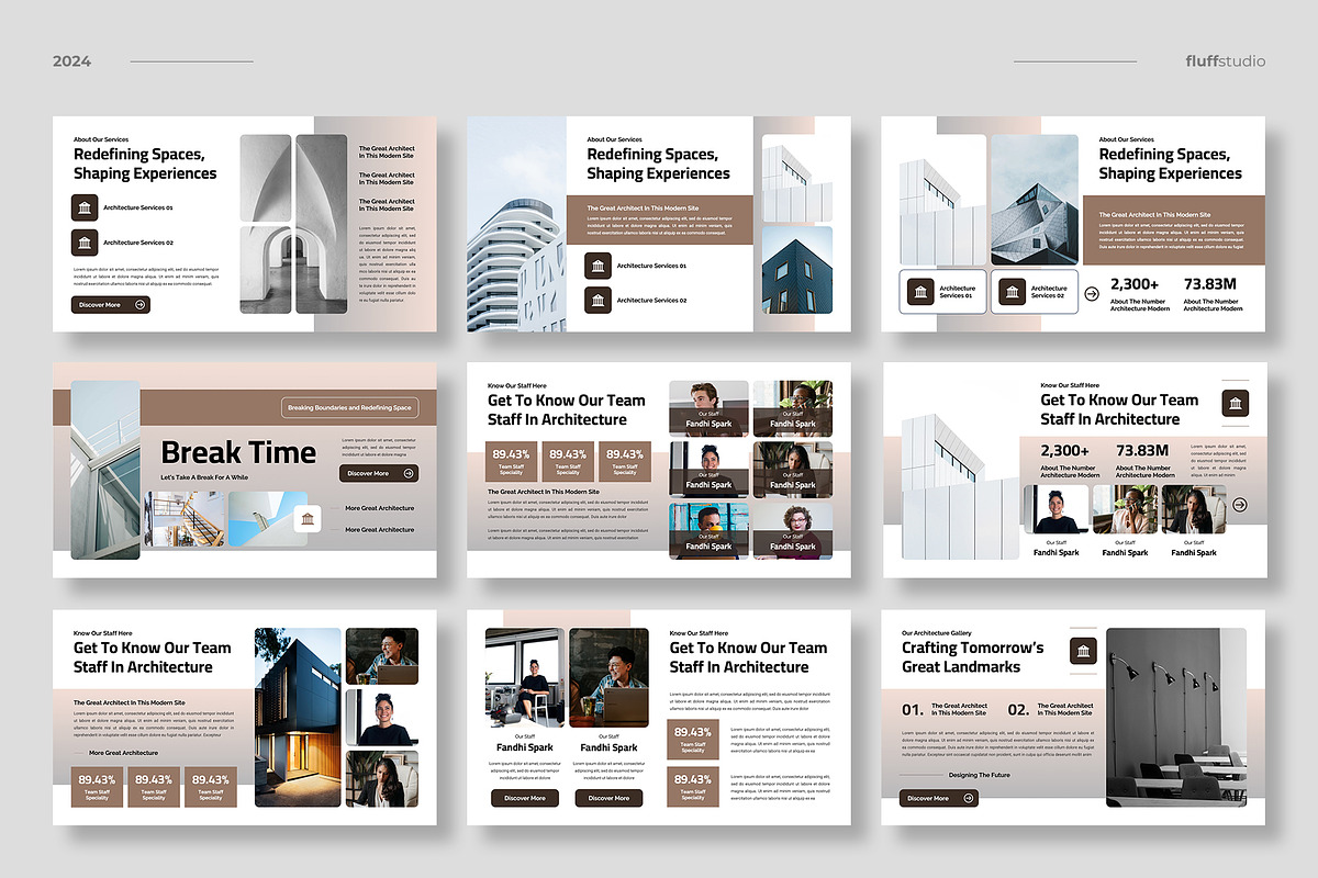 Modern Architecture Powerpoint, a Presentation Template by fluffstudio (Photo 3 of 4)