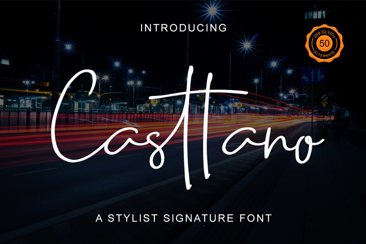 Casttano - Signature Font