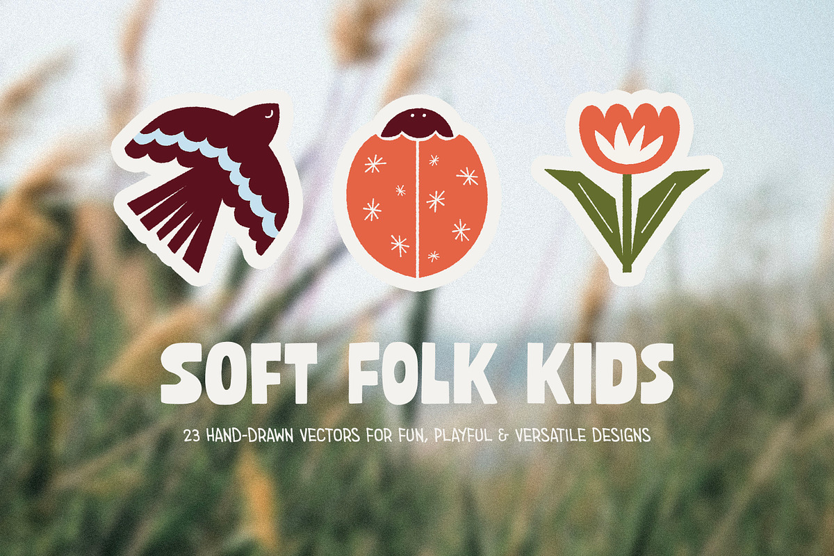 Folk Style Vector Illustrations, a Decorative Illustration by Camille Natton (Photo 1 of 10)