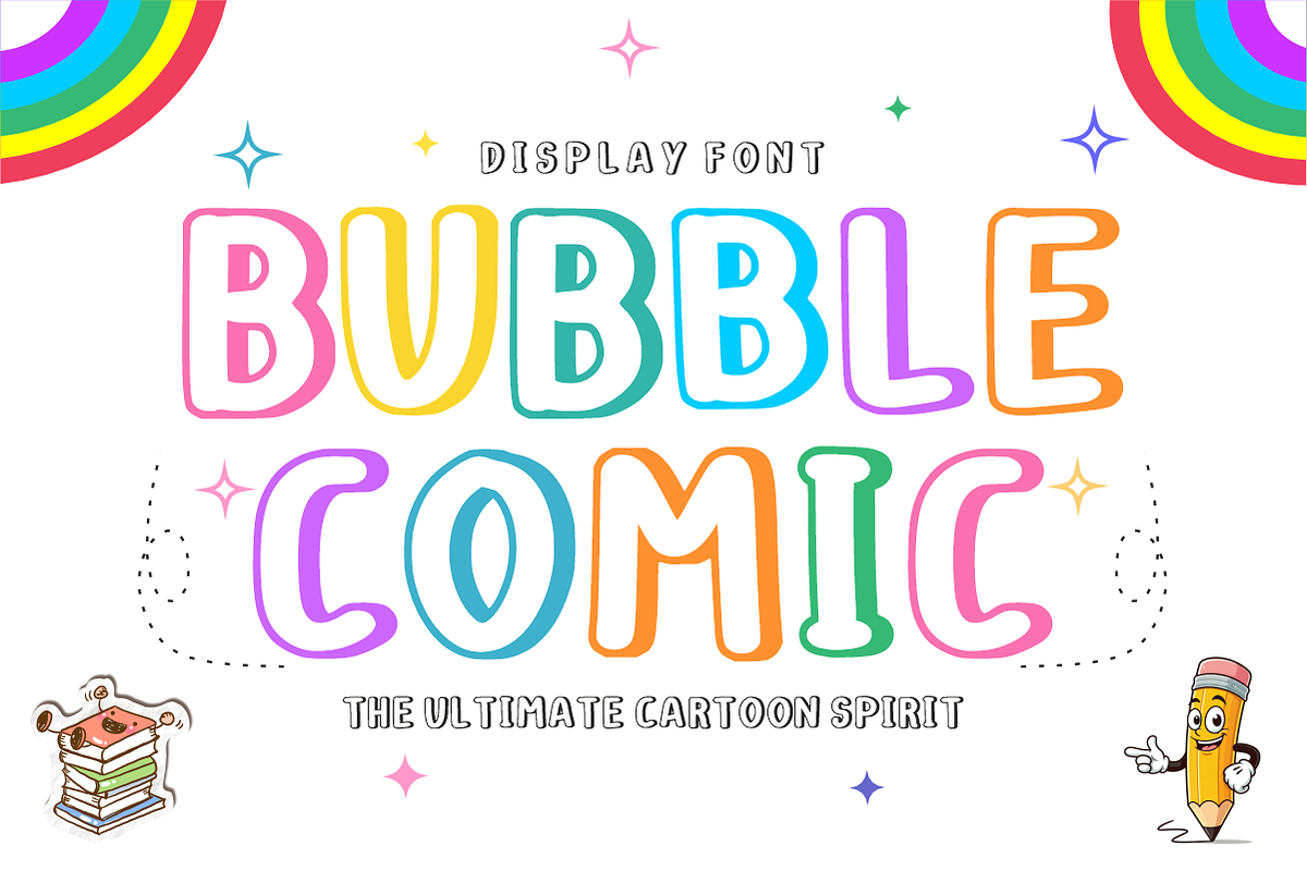 Playful Comic - Cartoon Display Font, a Sans Serif Font by KiddoGlyphs Studio (Photo 2 of 3)