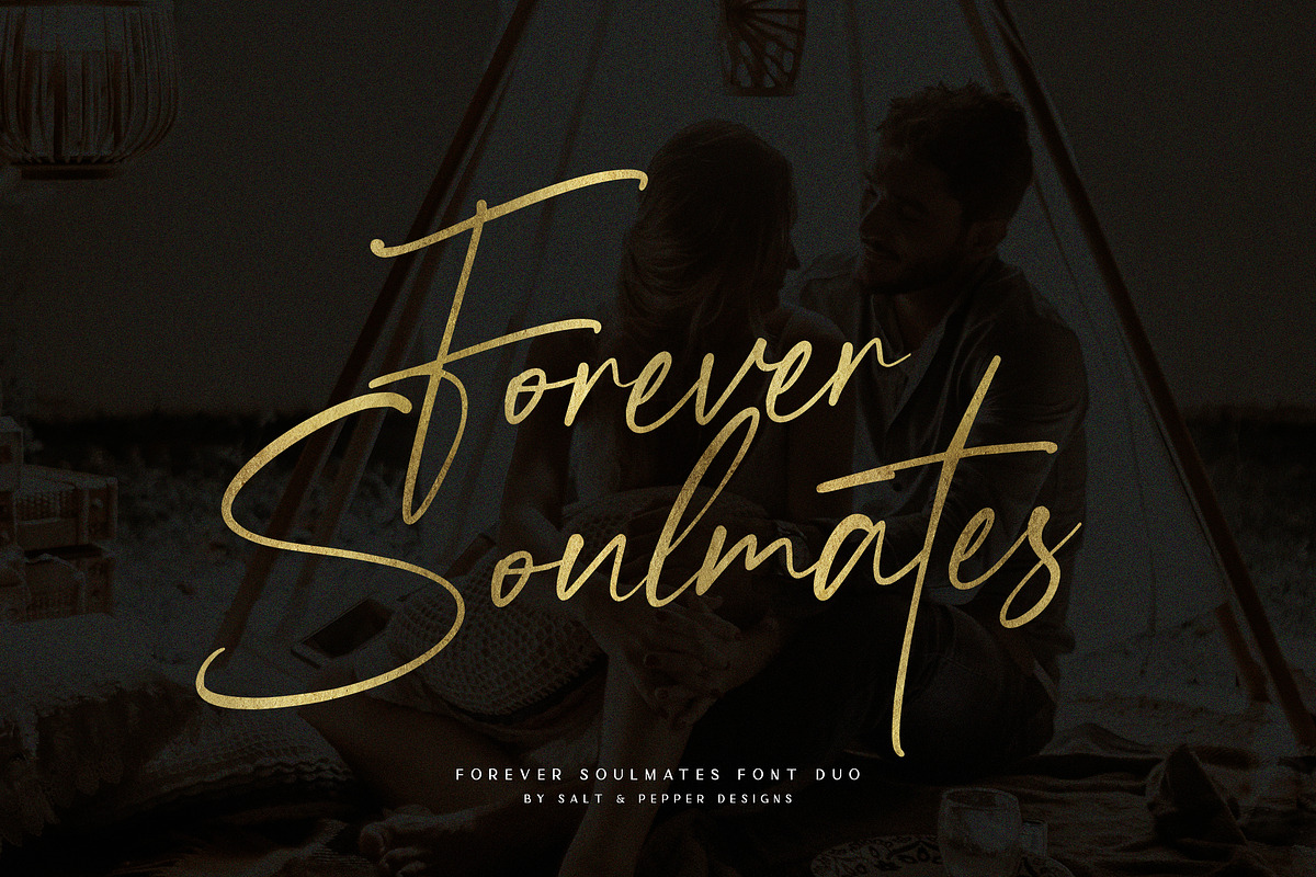 Forever Soulmates Font Duo, a Script Font by Salt & Pepper Designs (Photo 1 of 8)