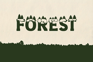 Forest Outdoors Font