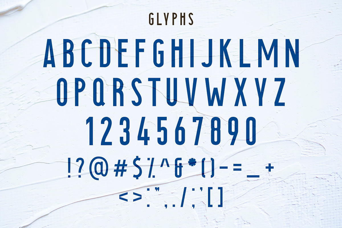 Searocks | A clean condensed font preview 5