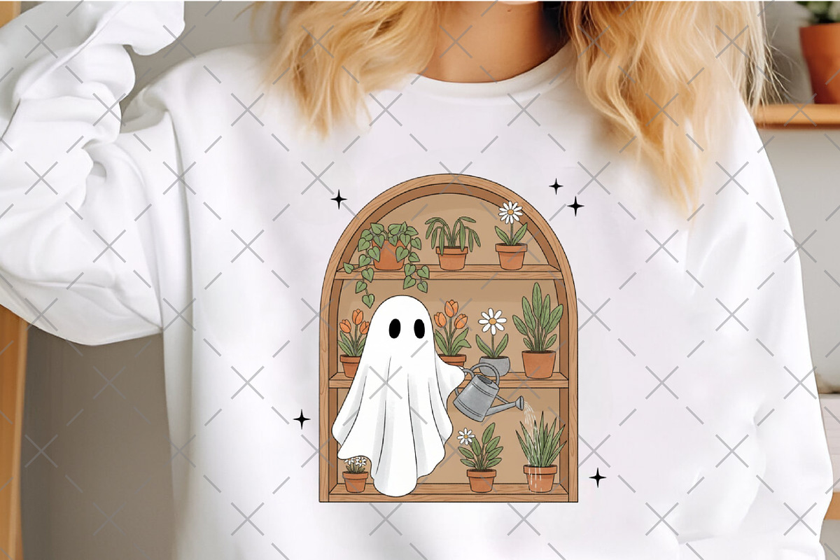 Cute Ghost Plant Lover Png, an Illustration by Craft Nest (Photo 3 of 6)