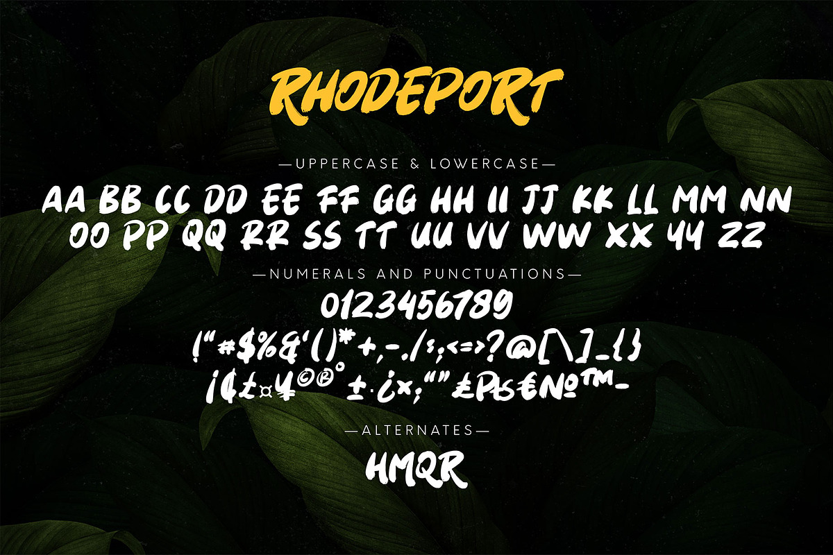 Rhodeport, a Font by Omotu Studio (Photo 10 of 11)