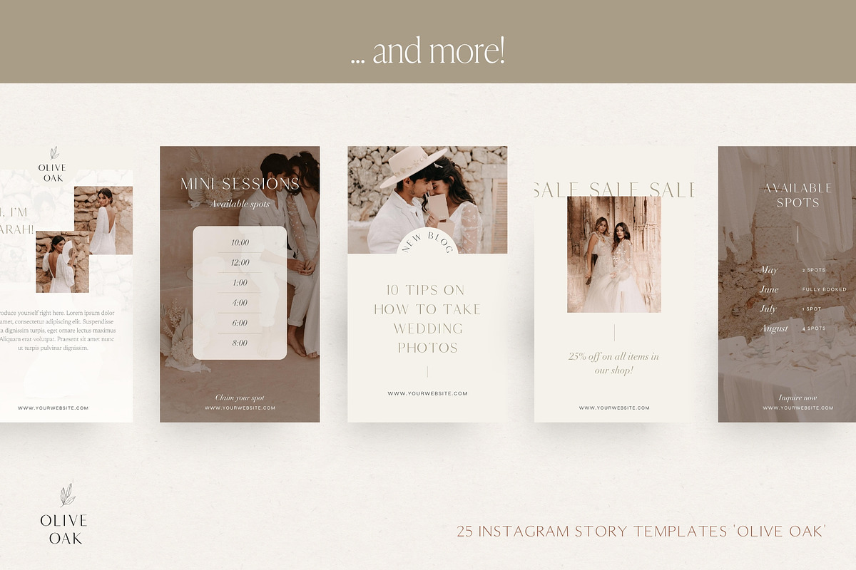 Wedding Photographer Story Templates, a Social Media Template by Wonderlik Webdesign (Photo 5 of 10)