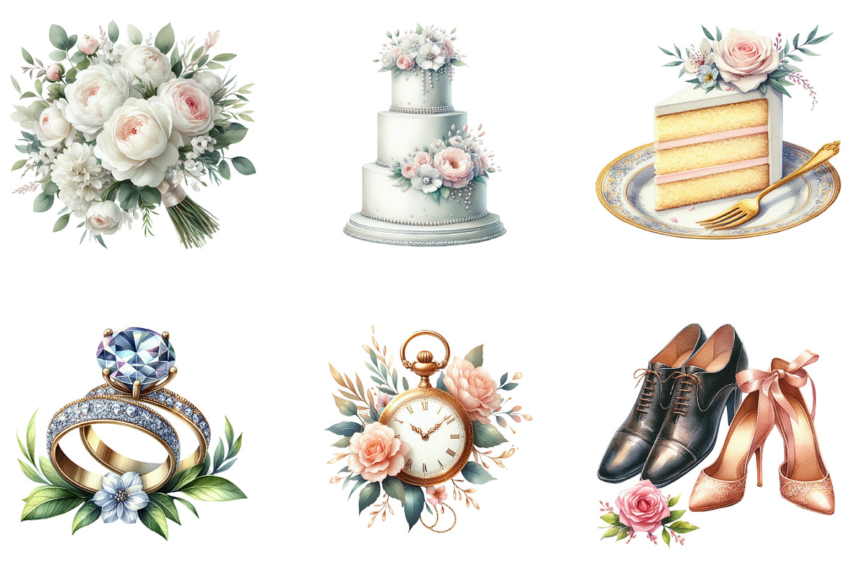 White Wedding, Wedding Timeline, a Seasonal Illustration by DreamArtGraphic (Photo 3 of 4)