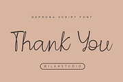 Deprona - Modern Script Font, a Script Font by Bilahstudio (Thumbnail 11 of 11)