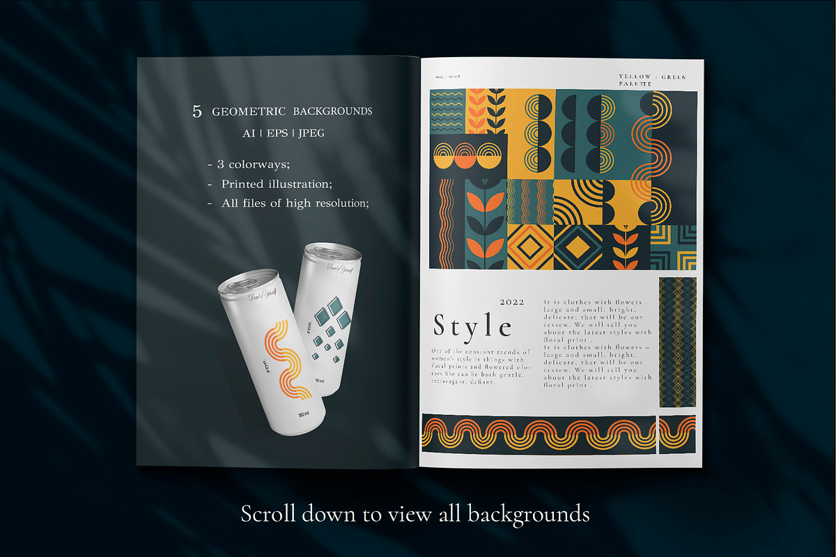 Modern Geometric Bundle | 6 in 1, a Pattern Graphic by Graphic Art (Photo 10 of 19)