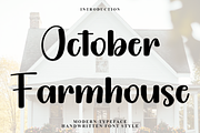 October Farmhouse, a Handwritten Font by FreshTypeINK (Thumbnail 1 of 8)