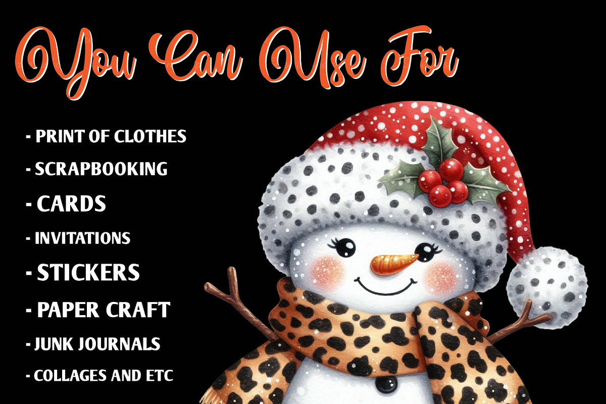 Glitter Leopard Christmas Sublimatio, an Illustration by CreationArt (Photo 2 of 6)
