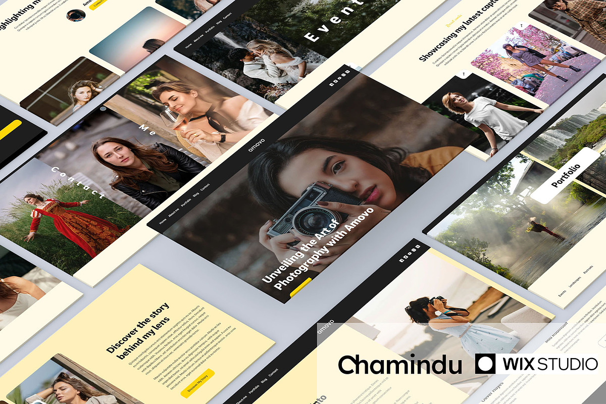 Amovo Wix Photography Template, a Wix Template by Chamindu Dilshan (Photo 1 of 4)