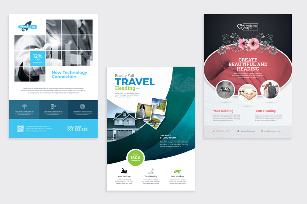 Flyer Bundle, a Flyer Template by GoldenPixelStudio (Photo 8 of 9)