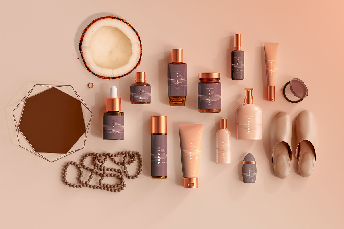390+ Cosmetic Branding Mockup Scenes, a Cups & Container Mockup by pmvch (Photo 6 of 367)
