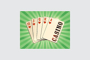 Casino vintage poster., a Decorative Illustration by PoPaShop (Thumbnail 9 of 15)