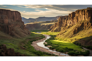 cliffs box canyon landscape ai, a Background Photo by pikepicture