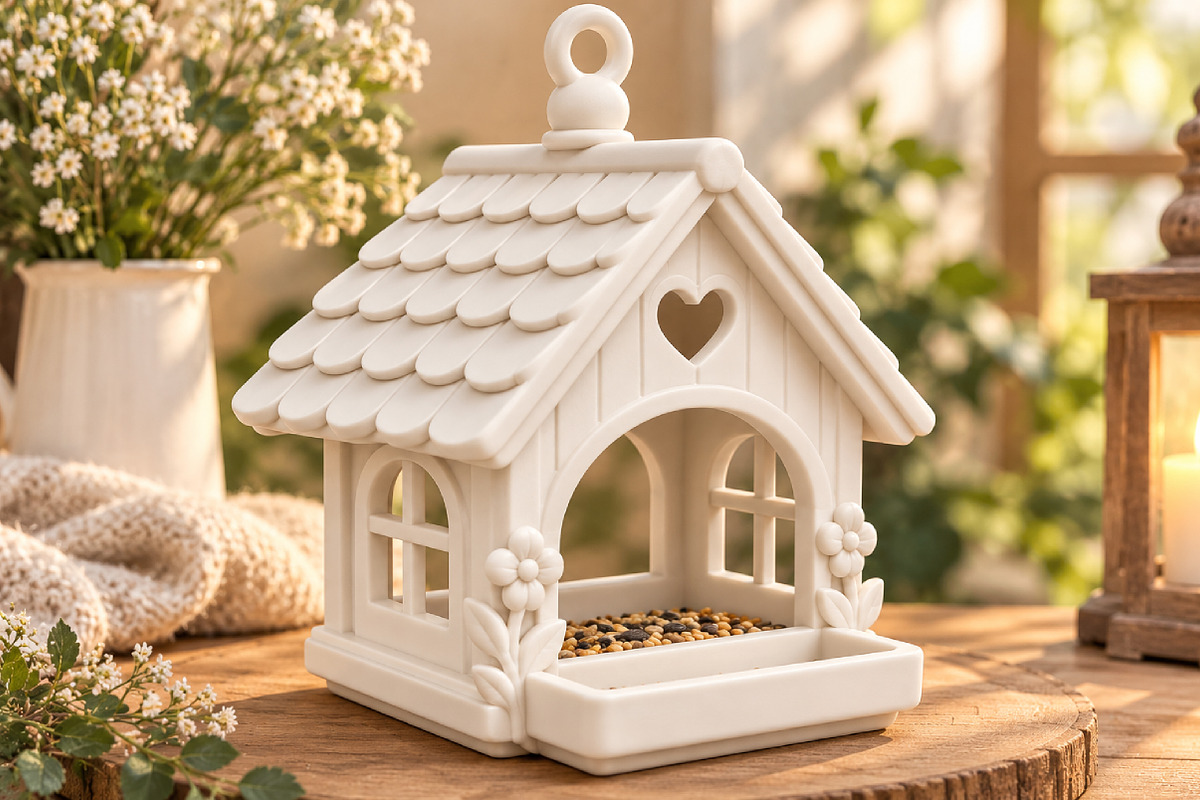 Hanging Birdhouse 3D Print STL, an Environmental 3D Model by Layerology (Photo 4 of 4)