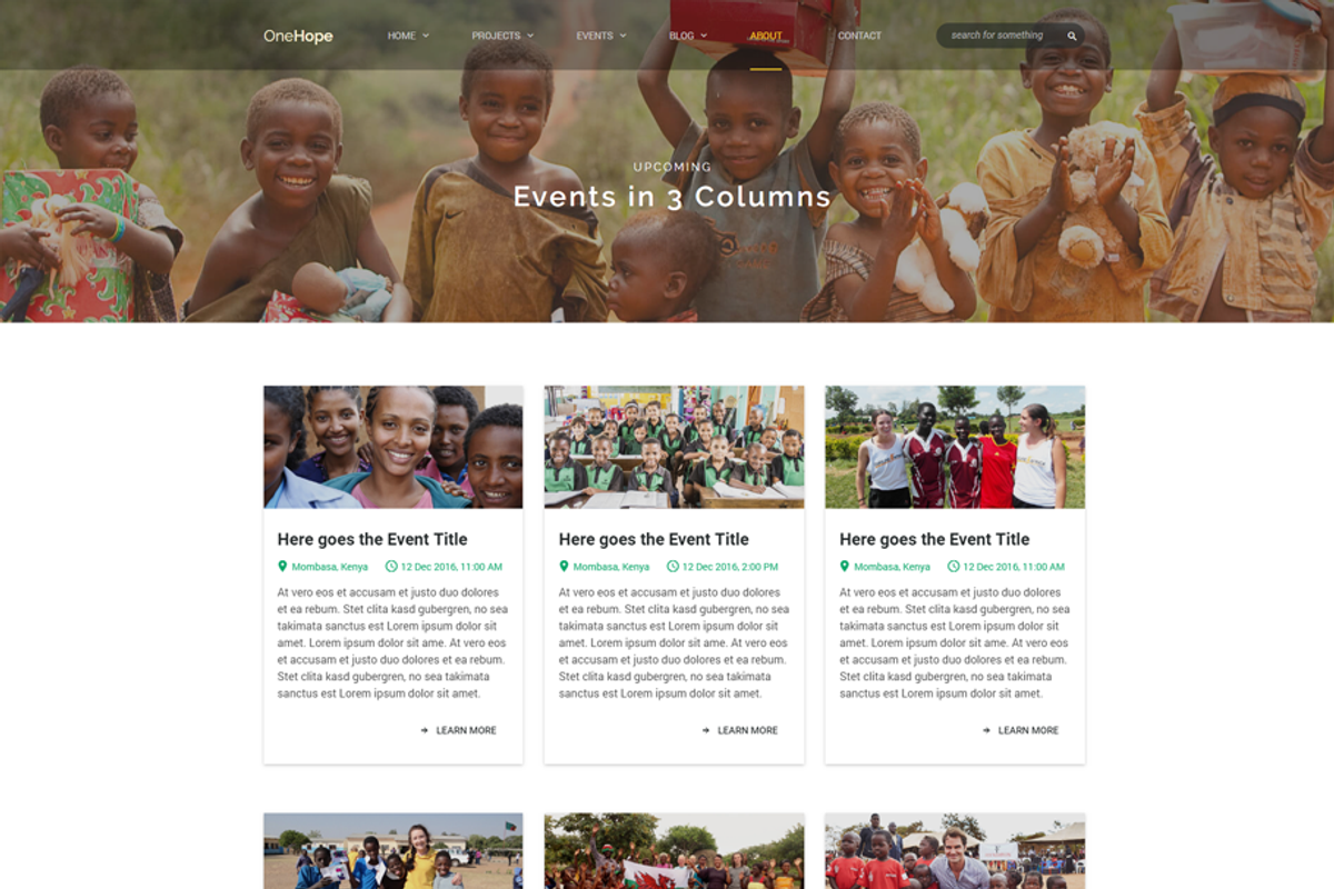 OneHope - Charity HTML Template, a Websites & App Template by FlyTemplates.com (Photo 6 of 10)