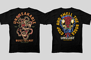 Tattoo T-shirt Design Bundle, an Object Illustration by Stead Supply (Thumbnail 2 of 6)