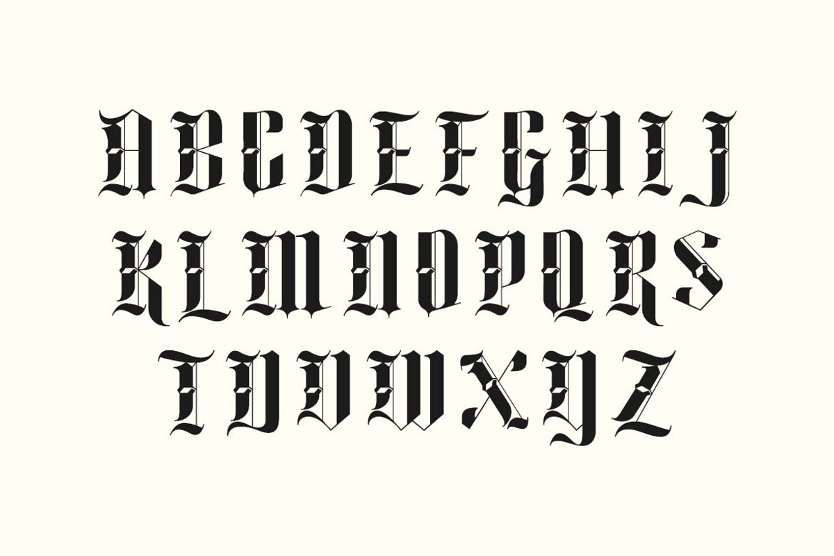 Monarch Shadow Blackletter Font, a Blackletter Font by UICreative (Photo 2 of 13)