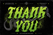 Kelmora - Retro Gothic Tattoo Font, a Blackletter Font by Letterara (Thumbnail 15 of 15)