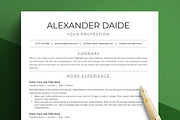 ATS Friendly Resume Template, a Resume Template by resumetemplathttps://d3es (Thumbnail 1 of 10)