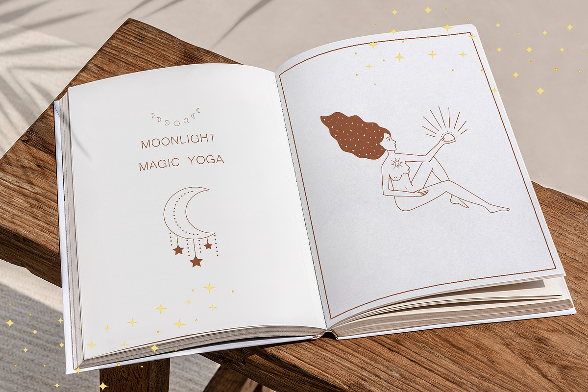 Magic Women & Celestial elements, a Decorative Illustration by roskque (Photo 7 of 9)
