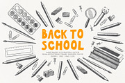 Back to School Supplies Vector, an Education Illustration by YarovaArt (Thumbnail 1 of 15)
