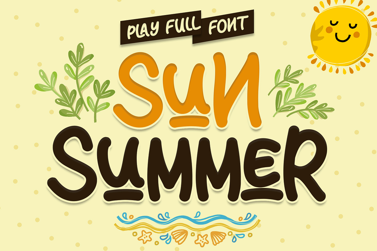 Sun Summer - Display Font, a Handwritten Font by alifryanzulfikar (Photo 1 of 9)