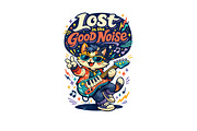 Lost in the Good Noise Wall Art, a Background Graphic by LaseredNinja (Thumbnail 3 of 3)