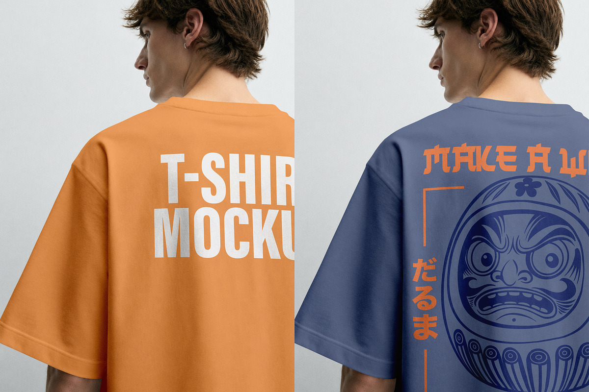 T-Shirt Mockup PSD - Back Close-Up, a Shirt Mockup by Rymden_Fl (Photo 1 of 6)