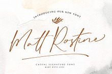 Matt Rostine - Chic Signature Font