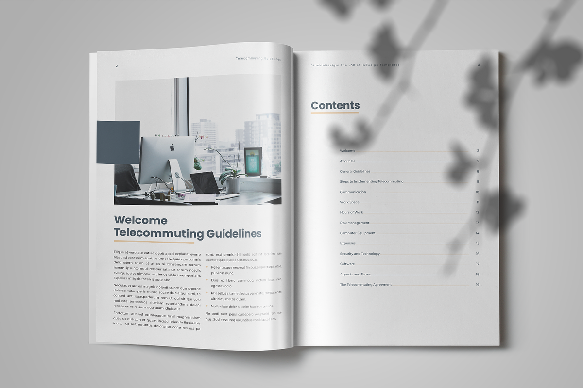 Telecommuting Guidelines Template, a Templates & Theme by StockInDesign (Photo 3 of 9)