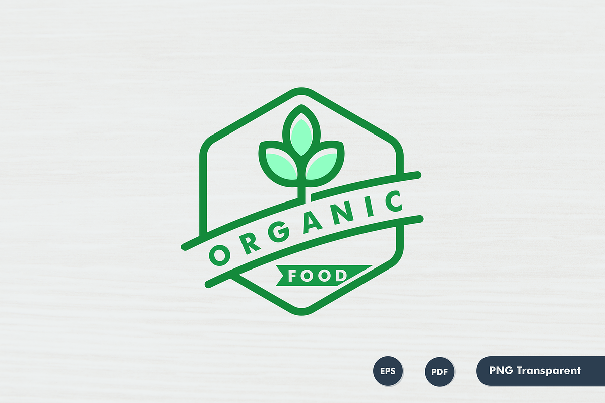 Organic natural food logo design, a Branding & Logo Template by mouze_art (Photo 4 of 4)
