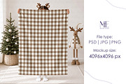 Christmas Fleece Blanket Mockup, a Household Mockup by Mie Mockup Studio (Thumbnail 4 of 5)