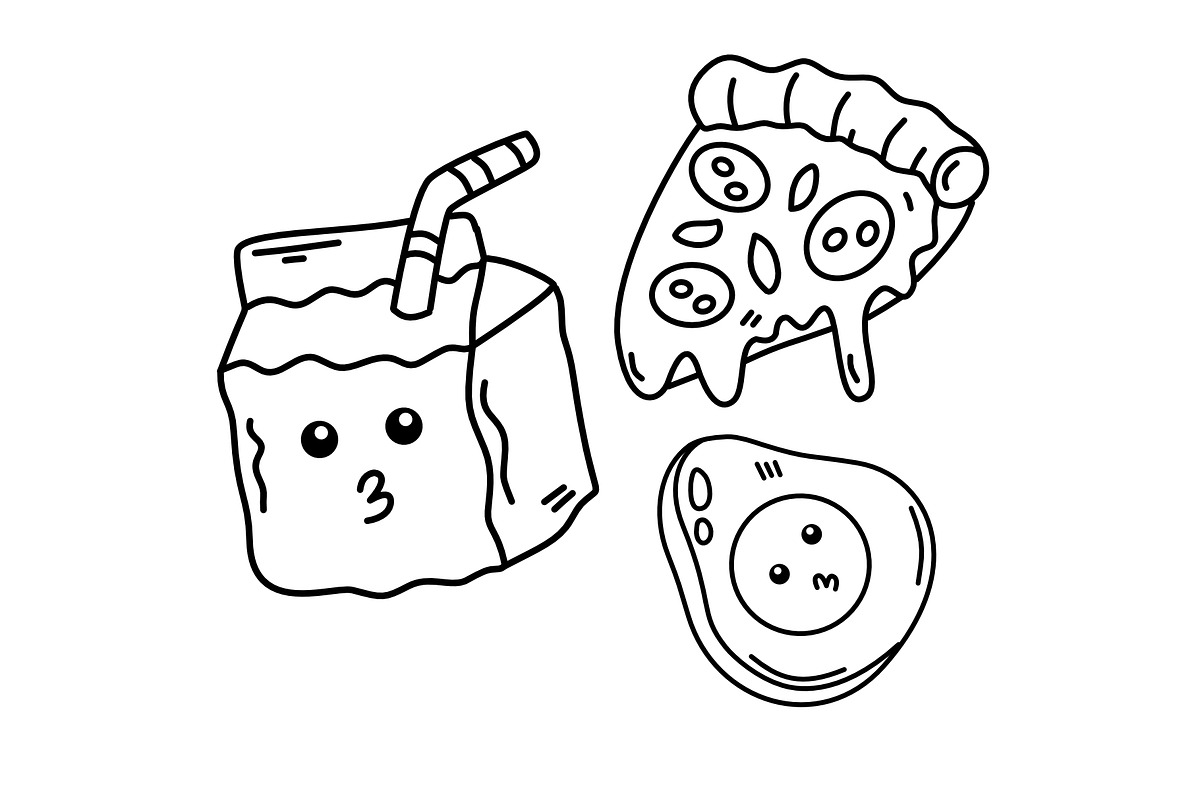 hand drawn food and drink icon set, an Outline Icon by foxndeer (Photo 4 of 4)