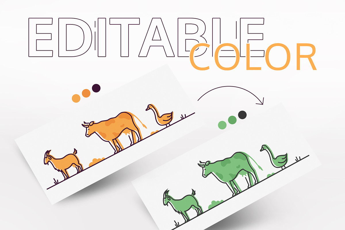 City, animals, people: line elements, an Animal Illustration by Boyko Pictures (Photo 3 of 8)