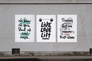 Gym equipment sketches and posters, a Decorative Illustration by Akimo Mia (Thumbnail 3 of 9)