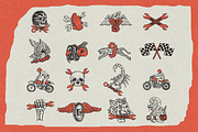 Motorcycle Vector Illustrations, an Illustration by Localmad (Thumbnail 2 of 7)