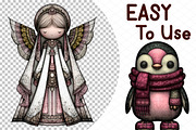 Whimsical Christmas Clipart, an Illustration by cherrydesign (Thumbnail 4 of 4)