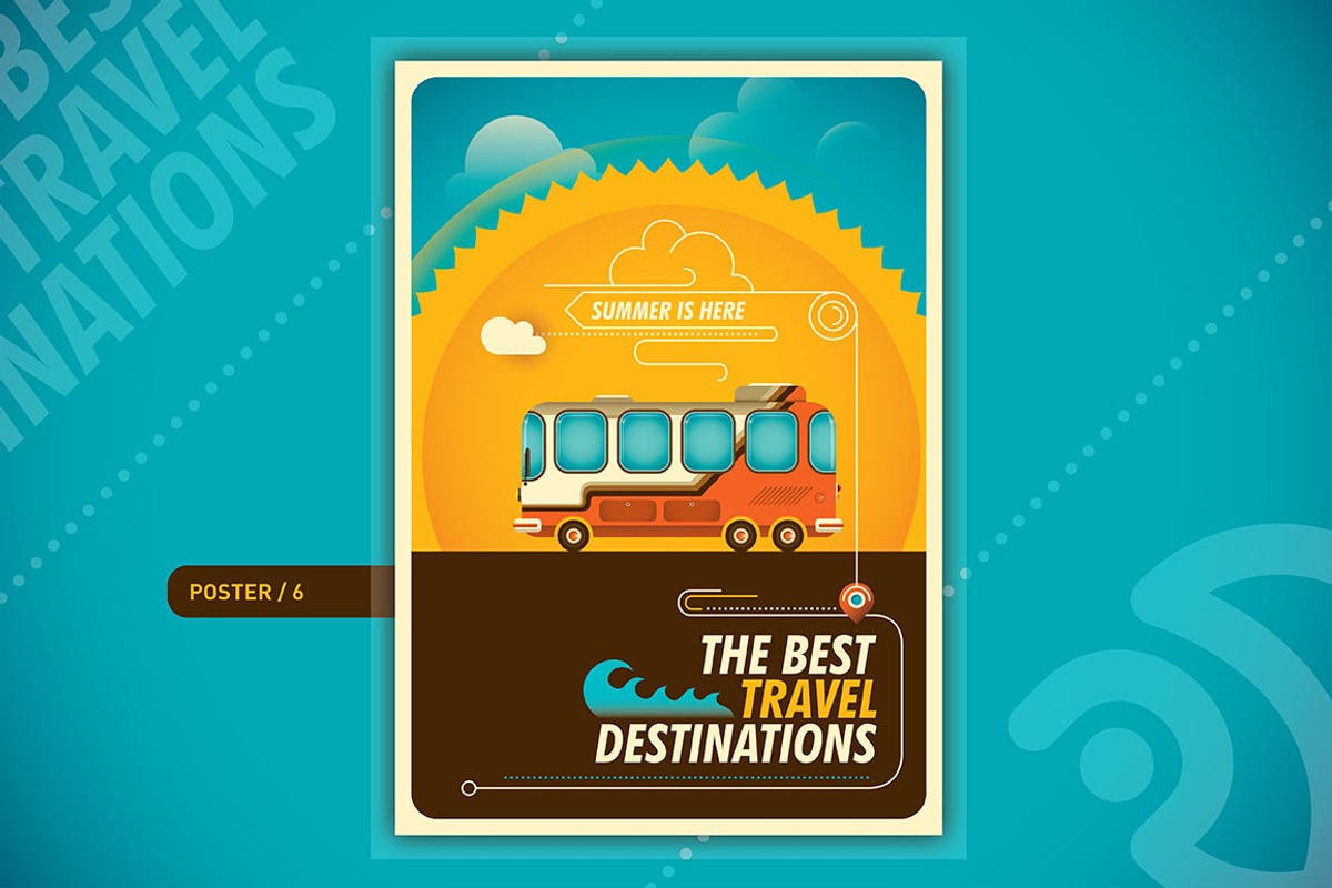 Traveling posters, a Transportation Illustration by Radoman (Photo 7 of 10)