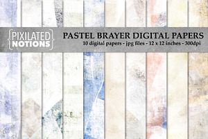 Pastel Brayer Digital Papers