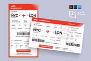 Digital Boarding Pass Template, a Design Template by BrandPacks (Thumbnail 1 of 5)